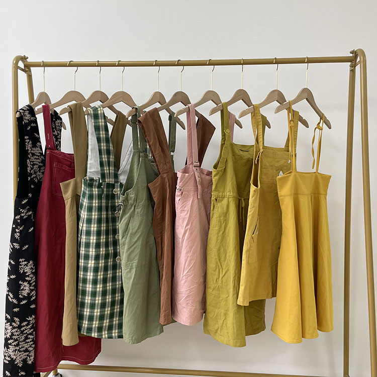 Ginamit na Cotton Strap Dress