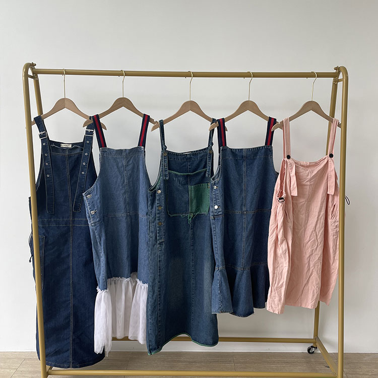 Ginamit na Jeans Strap Dress